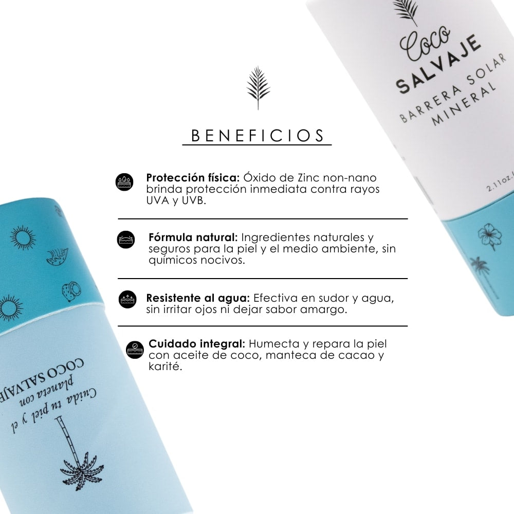 ¿Quién puede usar la barrera solar natural de COCO SALVAJE?