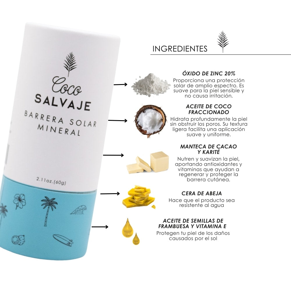 Todo lo que tienes que saber sobre la barrera solar natural de COCO SALVAJE