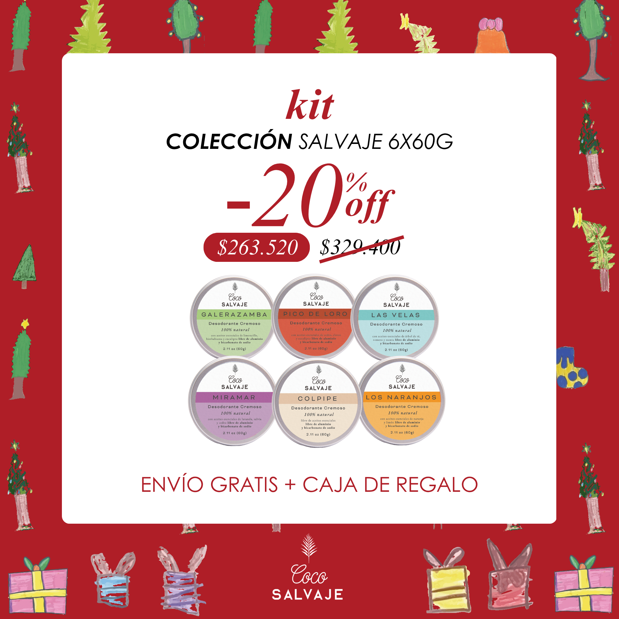 Colección Salvaje 6x60g (Envío GRATIS)