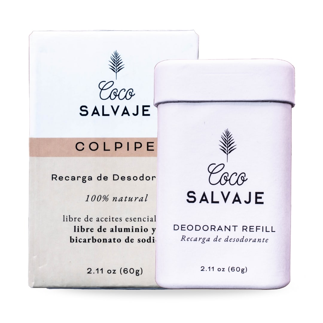 Desodorante en barra sin fragancia, con suave aroma a cacao. Ideal para pieles sensibles y niños.