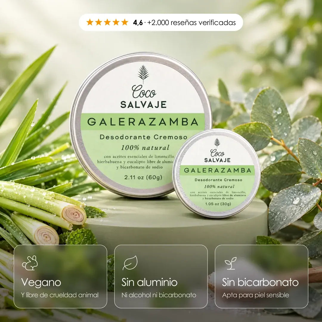 GALERAZAMBA CREMA - desodorantes naturales con aroma cítrico herbal
