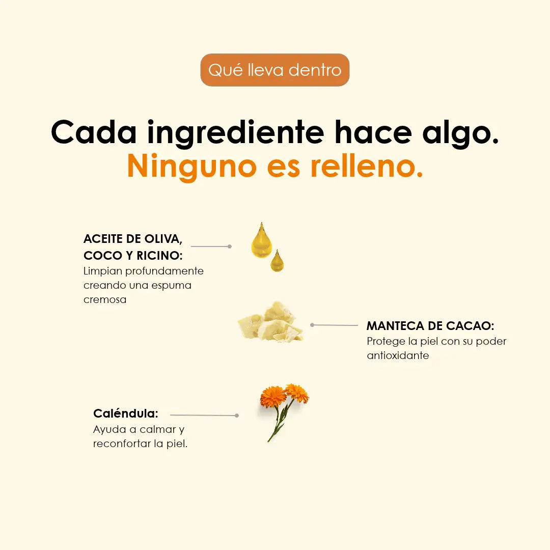 CALMA, jabón de caléndula artesanal para piel sensible