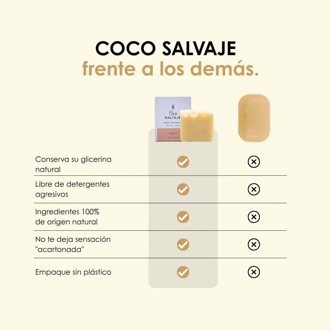 CONFORT, jabón de avena artesanal sin aceites esenciales para piel sensible