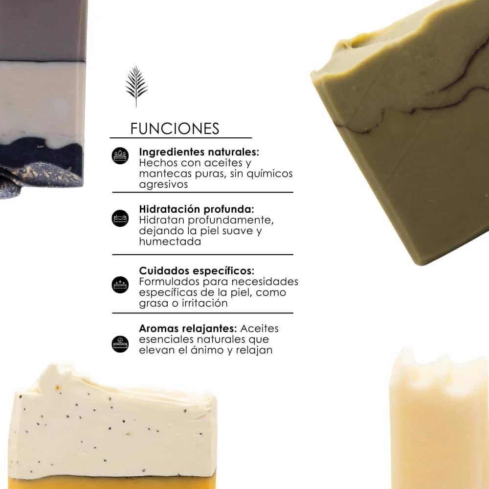 Jabón artesanal Coco Salvaje. Limpieza suave con ingredientes naturales, aromas botánicos y mucho amor