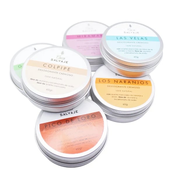 Descubre los 6 desodorantes en crema de 60g en un solo kit. Protección natural, aromas únicos y amor por tu piel.