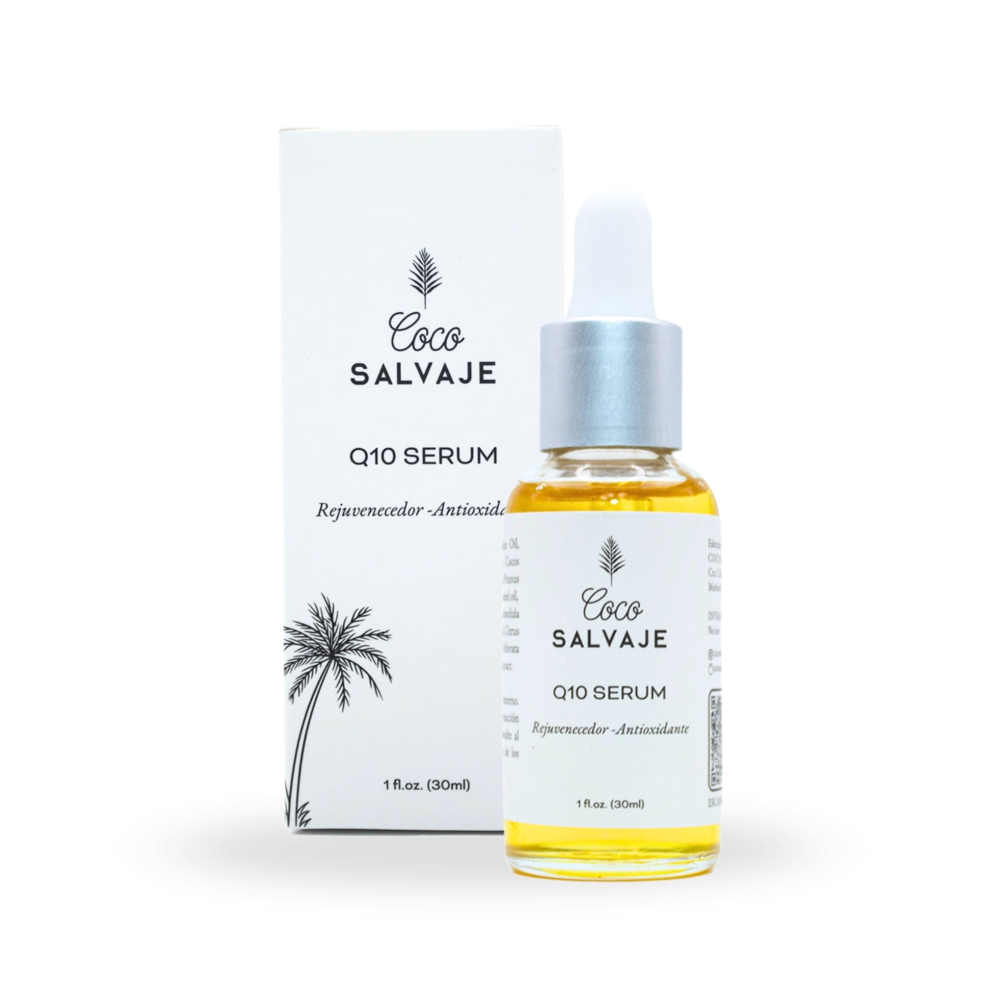 Revitaliza tu rostro con el Sérum Q10 Coco Salvaje. Textura suave, resultados visibles.