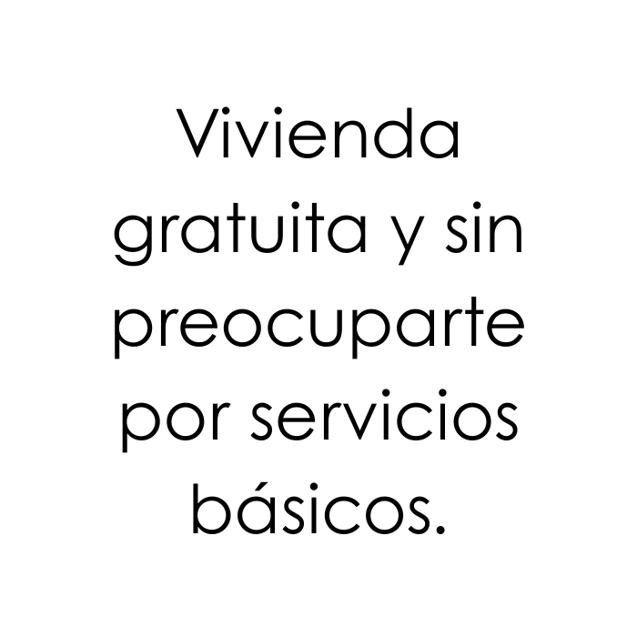 Vivienda gratuita con servicios básicos incluidos para el bienestar de quienes trabajan en Coco Salvaje.