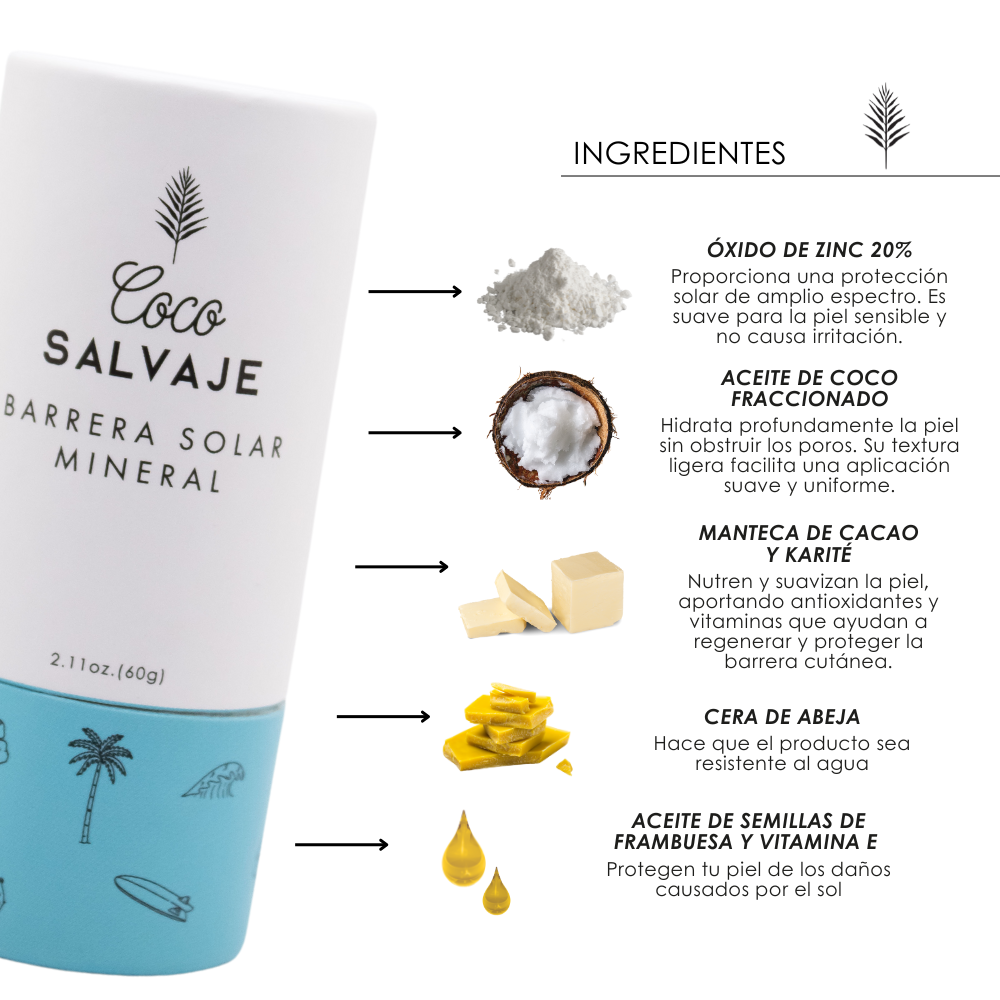Barrera Solar Mineral – COCO SALVAJE