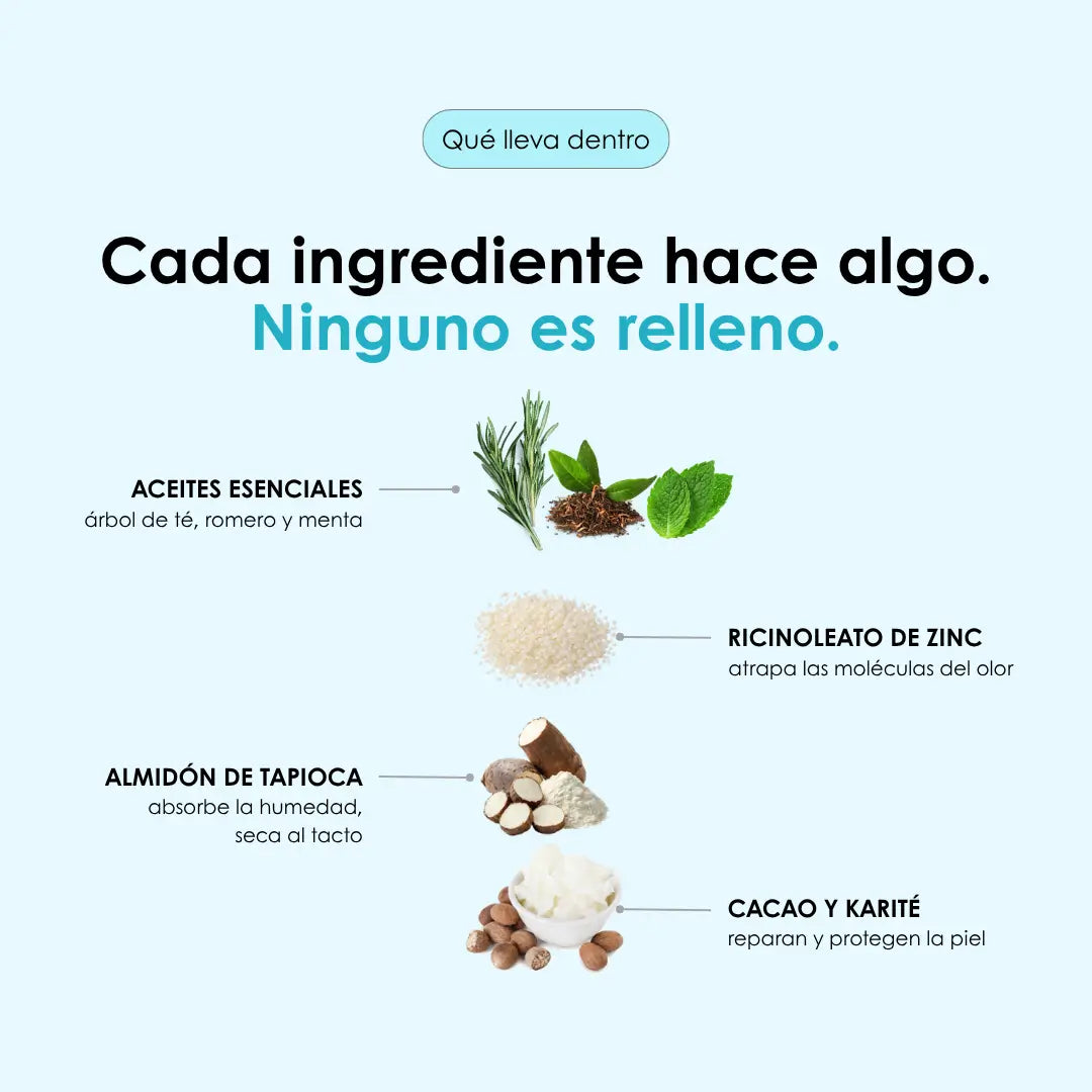 LAS VELAS BARRA -  recarga de desodorante para mujer y hombre con aceites de árbol de té, romero y menta