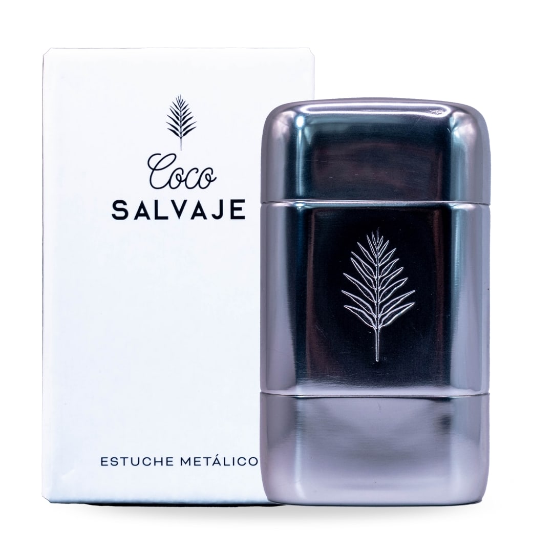 Estuche metálico Reutilizable, resistente y hecho para acompañar tus recargas con estilo y conciencia.