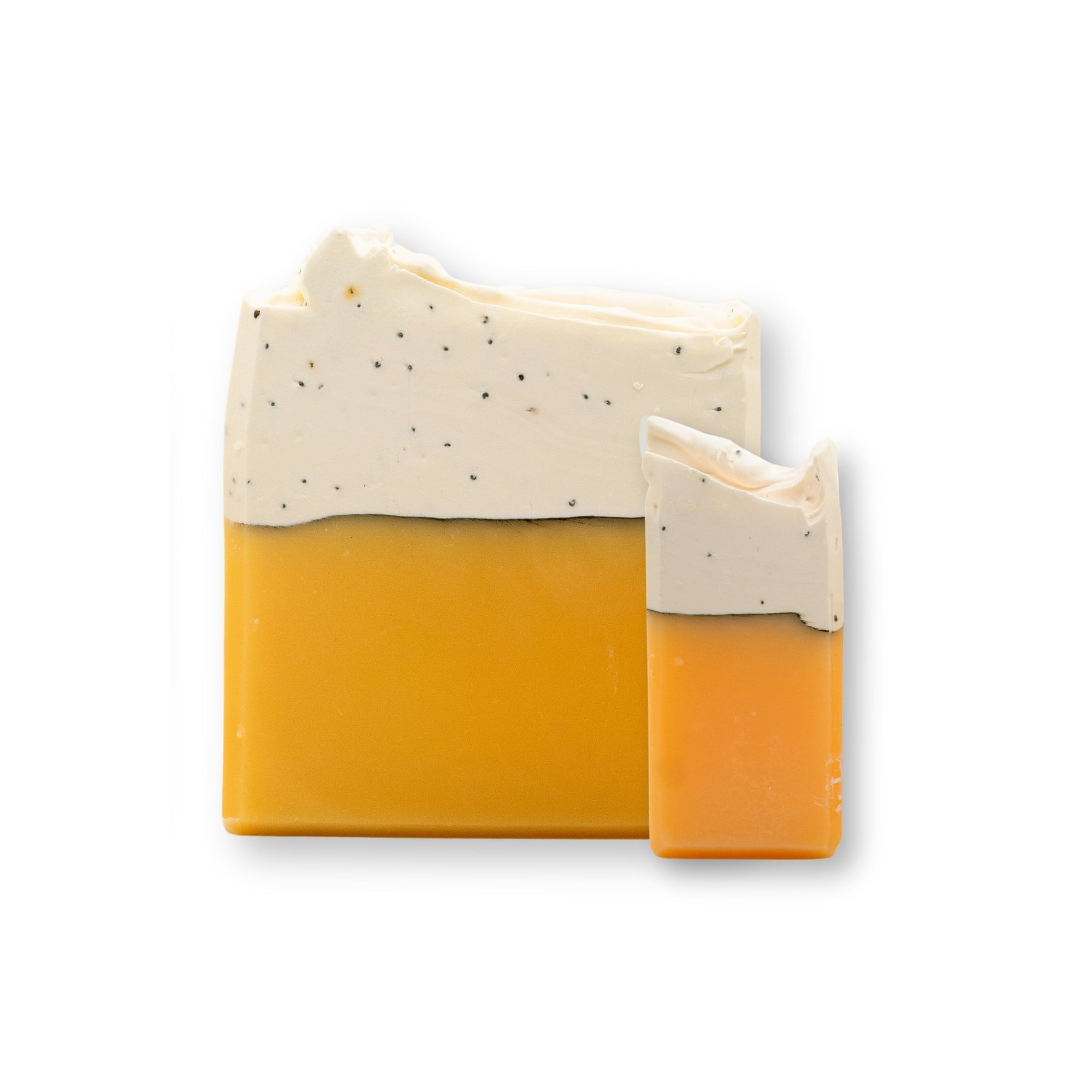 Jabón exfoliante con limón y semillas de amapola. Limpieza refrescante y suave para una piel radiante.
