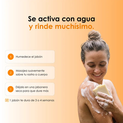 CALMA, jabón de caléndula artesanal para piel sensible