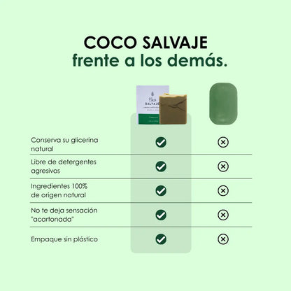 FRESCURA, Jabón natural de espirulina, arcilla verde, menta y eucalipto