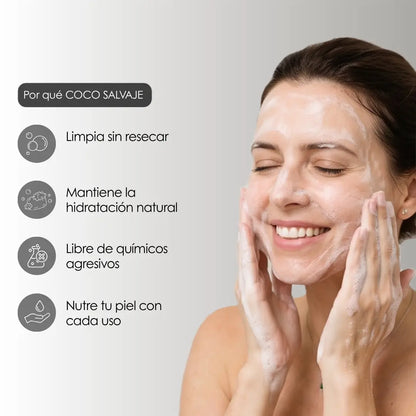 PUREZA, jabon de carbon activado artesanal con arbol de te y limon para piel grasa o mixta
