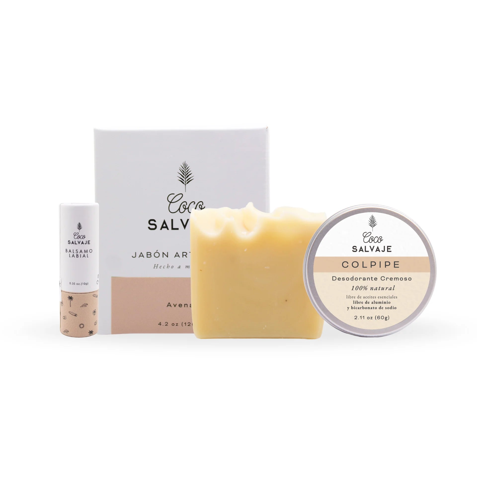 Kit Abrazo Natural de Coco Salvaje. Un regalo de cuidado, aromas y bienestar para consentir cuerpo y alma.