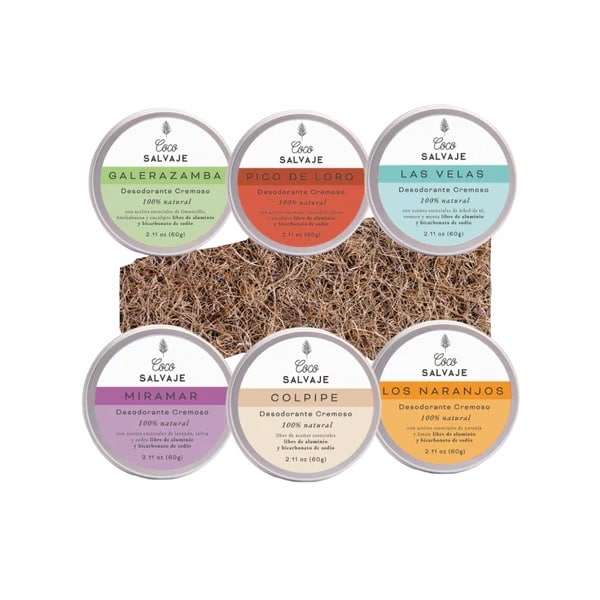 Descubre los 6 desodorantes en crema de 60g en un solo kit. Protección natural, aromas únicos y amor por tu piel.
