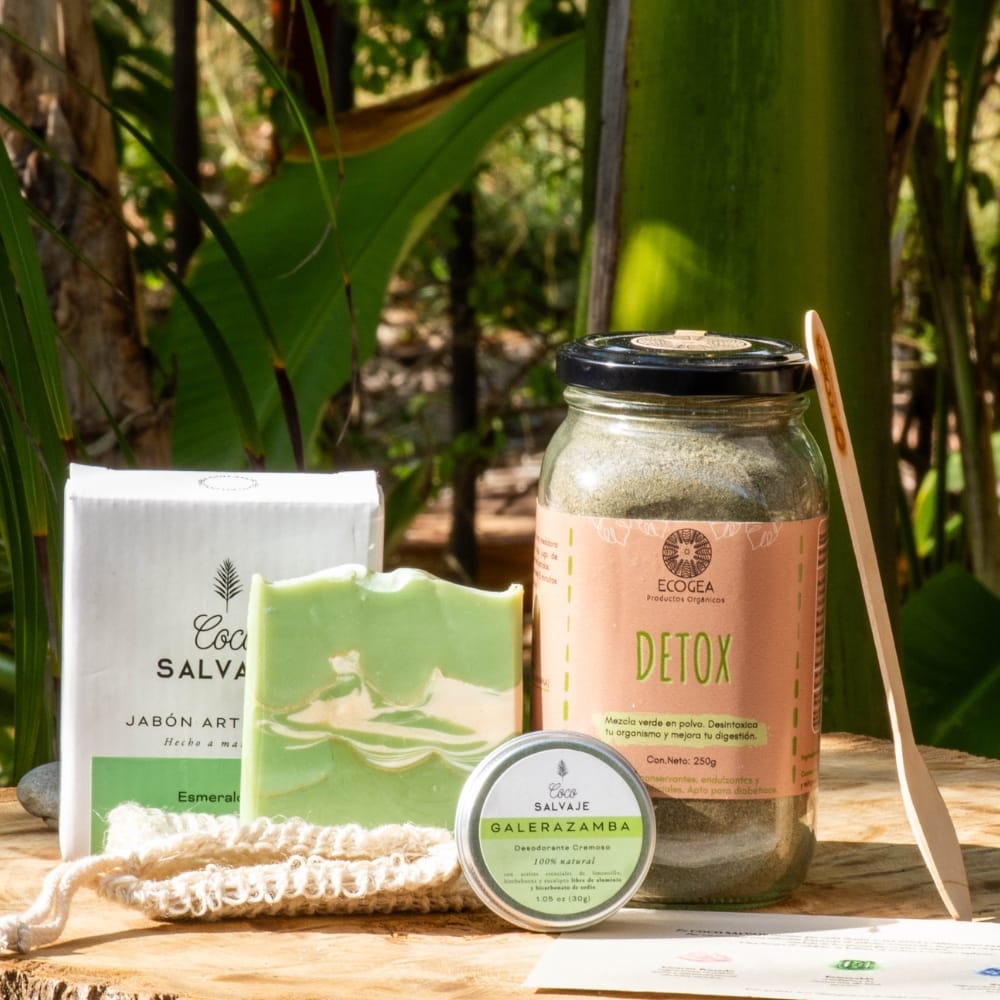 Kit Origen Puro de COCO SALVAJE
 con productos naturales para el cuidado personal, diseñado para una rutina de limpieza y bienestar.