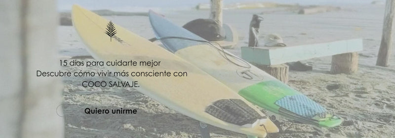 Banner del reto #ViveSalvaje15Días: descubre cómo transformar tu rutina de cuidado personal con hábitos más naturales, saludables y sostenibles.