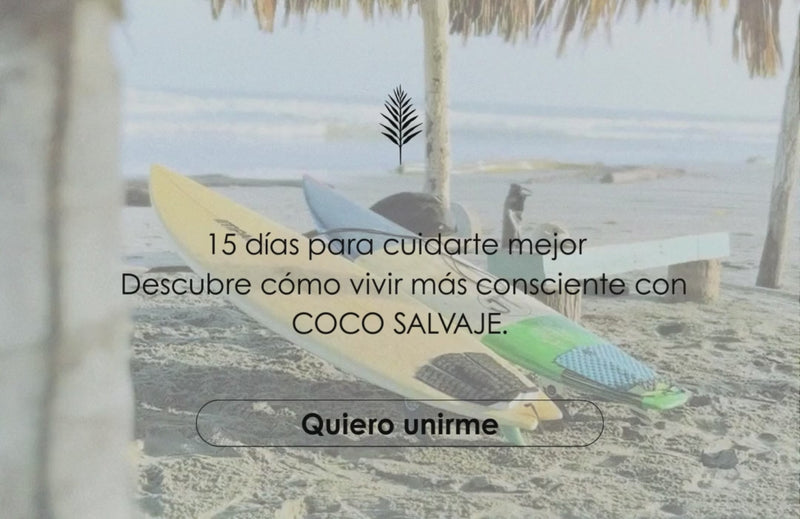 Banner del reto #ViveSalvaje15Días: descubre cómo transformar tu rutina de cuidado personal con hábitos más naturales, saludables y sostenibles.
