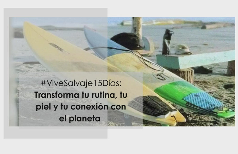 Banner del reto #ViveSalvaje15Días: descubre cómo transformar tu rutina de cuidado personal con hábitos más naturales, saludables y sostenibles.